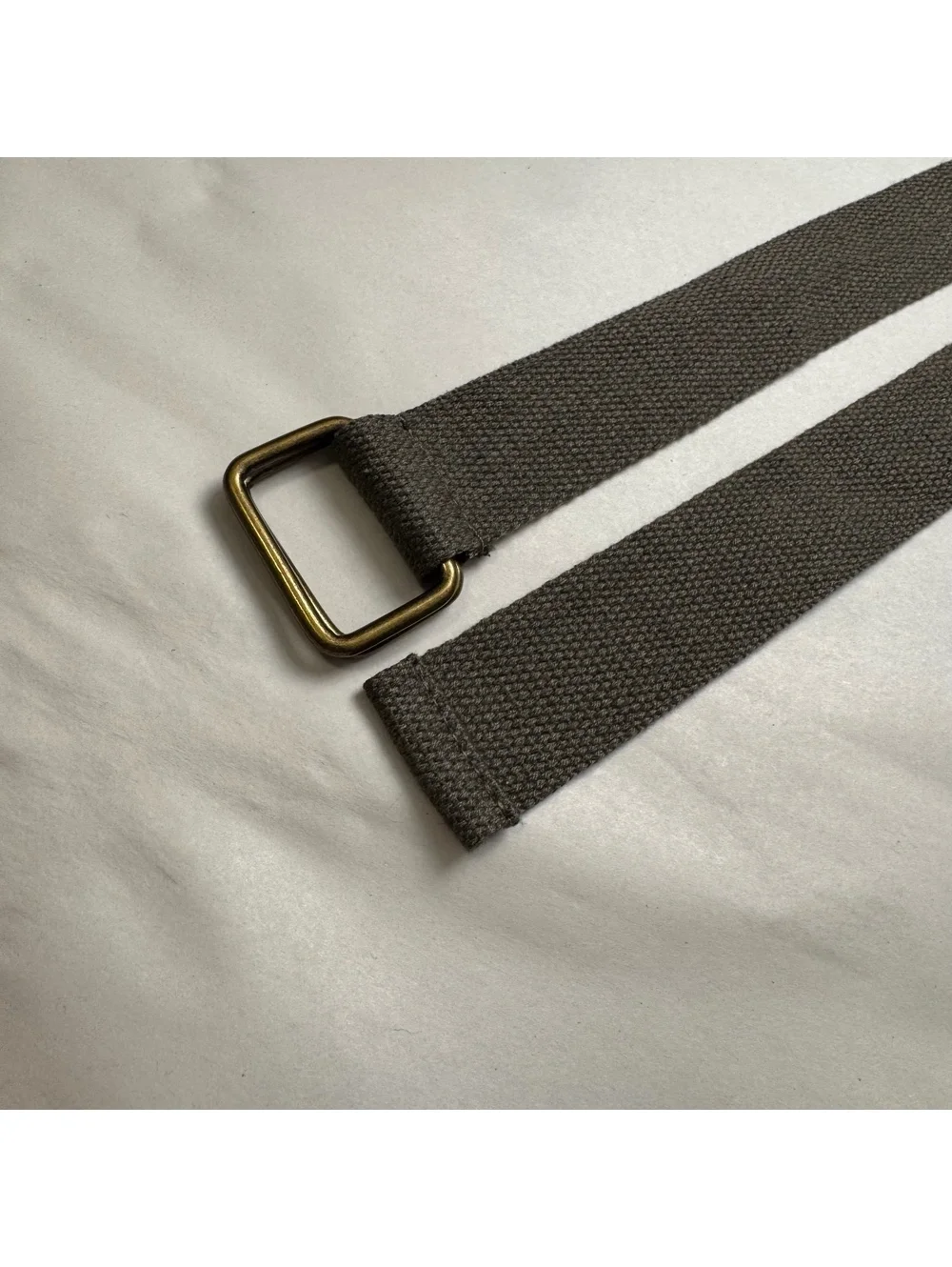 Y2K unisex khaki Canvas utility Skater Belt fits L-XL adjustable